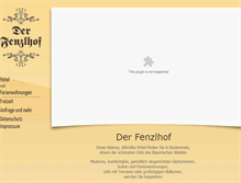 Tablet Screenshot of fenzlhof.de